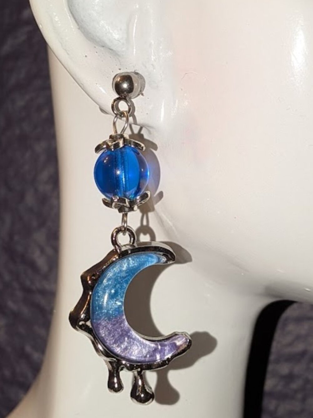 "Melting Lunar Iridescence" Earrings